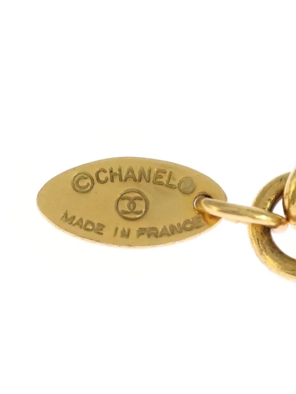 Chanel CC Logo Pendant Chain Gold